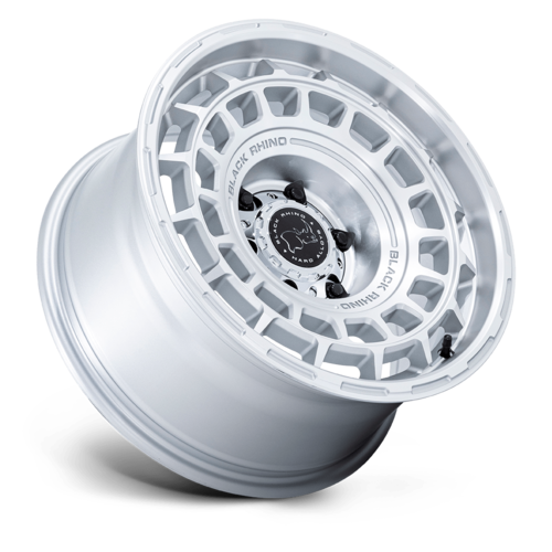 Black Rhino Hard Alloys AWOL 20x8.5 Silver Machined Face Wheel