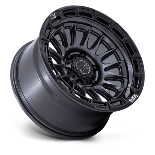 Black Rhino Hard Alloys Rival 17x9 Matte Gunmetal with Matte Black Lip - 6x139.7 Bolt Pattern, -12 Offset
