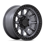 Black Rhino Hard Alloys Calico 17x8.5 Matte Gunmetal with Matte Black Lip