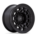 Black Rhino Hard Alloys Fuji 17x8 Matte Black Wheel with 6x139.7 Bolt Pattern and +38 Offset