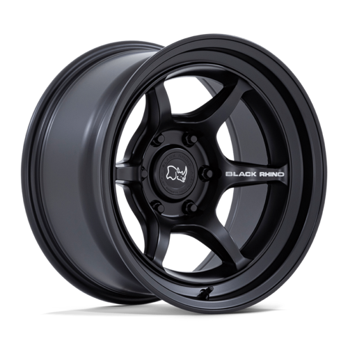 Black Rhino Hard Alloys Shogun 17x9 Matte Black Wheel with -38 Offset and 6x139.7 Bolt Pattern
