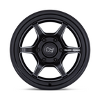 Black Rhino Hard Alloys Shogun 17x8.5 Matte Black Wheel with 6x120 Bolt Pattern and +20 Offset