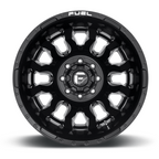 Fuel 1PC D673 BLITZ 20x8.25 Inch Gloss Black Milled Wheel with -221 Offset and 8x210 Bolt Pattern