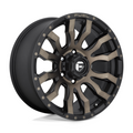 Fuel 1PC D674 BLITZ 17x9 Matte Black Double Dark Tint Wheel with 5x127 Bolt Pattern and -12 Offset