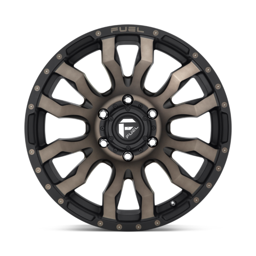 Fuel 1PC D674 BLITZ 18x9 Matte Black Double Dark Tint Wheel with 8x165.1 Bolt Pattern and +1 Offset