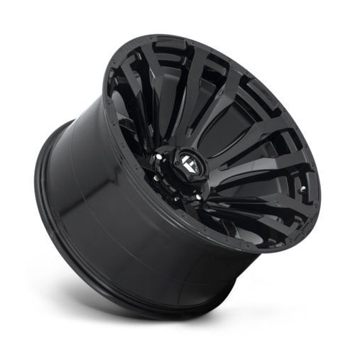 Fuel 1PC D675 BLITZ 17x9 Inch Gloss Black Aluminum Wheel with 8x180 Bolt Pattern and 124.20mm Center Bore