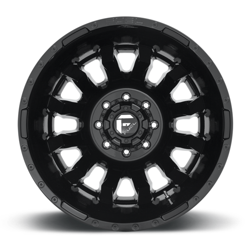 Fuel 1PC D675 BLITZ 20x8.25 Gloss Black Wheel with 8x210 Bolt Pattern and -221 Offset