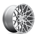 Rotiform R110 BLQ 18x8.5 Inch Silver Gloss Machined Wheel with 5x100 Bolt Pattern and +35 Offset