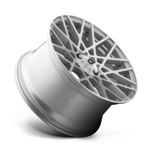 Rotiform R110 BLQ 18x8.5 Silver Gloss Machined Wheel with 5x112 Bolt Pattern and 66.56mm Center Bore