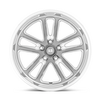 US Mag 1PC U130 Bullet 20x9.5 Inch Textured Gunmetal Wheel with Milled Edges and 5x120.65 Bolt Pattern