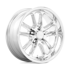 US Mag 1PC Bullet 17x8 Inch Chrome Wheel with 5x120.65 Bolt Pattern and +1 Offset