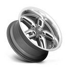 US Mag 1PC Cten 22x10.5 Matte Gunmetal Milled Wheel with 5x127 Bolt Pattern and 78.1mm Center Bore
