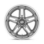 US Mag 1PC CTEN 20x8.5 Matte Gunmetal Milled Wheel with 5x120.65 Bolt Pattern and +7 Offset