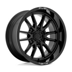 Fuel 1PC D760 Clash 17x9 Gloss Black Wheel with 6x139.7 Bolt Pattern