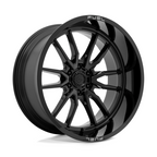 Fuel 1PC D760 Clash 24x12 Gloss Black Off-Road Wheel with 6x139.7 Bolt Pattern and -44mm Offset
