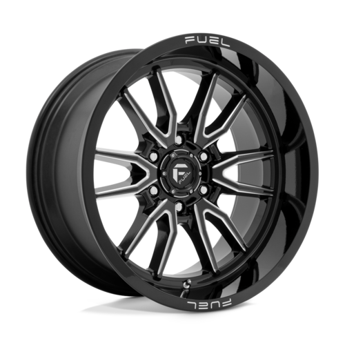 Fuel 1PC D761 Clash 18x9 Inch Gloss Black Milled Wheel with 6x139.7 Bolt Pattern and -12mm Offset