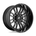 Fuel 1PC D761 Clash 22x12 Inch Gloss Black Milled Wheel with -44mm Offset and 8x180 Bolt Pattern