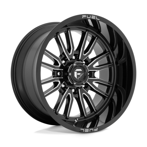 Fuel 1PC D761 Clash 22x12 Inch Gloss Black Milled Wheel with 8x170 Bolt Pattern and -44mm Offset