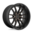 Fuel 1PC D762 Clash 17x9 Inch Matte Black Double Dark Tint Wheel with 6x135 Bolt Pattern and 87.10mm Center Bore