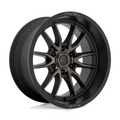 Fuel 1PC D762 Clash 20x9 Matte Black Double Dark Tint Wheel with 6x139.7 Bolt Pattern and 106.10mm Center Bore
