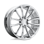DUB 1PC S251 Clout 24x10 Chrome Wheel with 6x135 Bolt Pattern and +30 Offset