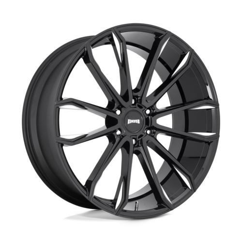 DUB 1PC S252 Clout 24x10 Inch Gloss Black Milled Wheel with 6x135 Bolt Pattern and +30 Offset