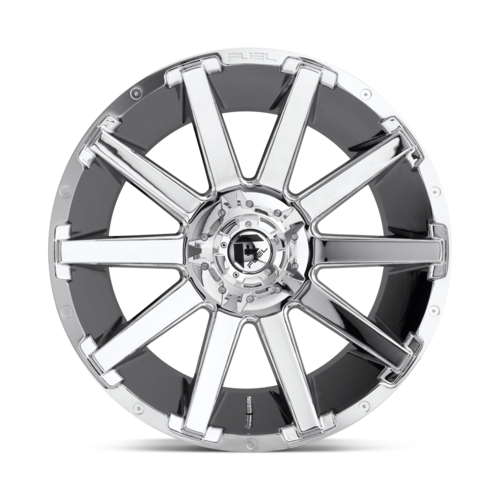 Fuel 1PC D614 CONTRA 20x10 Chrome Wheel with 8x170 Bolt Pattern and -18 Offset