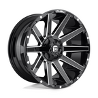 Fuel 1PC D615 Contra 24x12 Gloss Black Milled Wheel with -44 Offset and 5x127/5x139.7 Bolt Pattern
