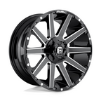 Fuel 1PC D615 CONTRA 20x9 Gloss Black Milled Wheel with 6x135/6x139.7 Bolt Pattern and 20mm Offset