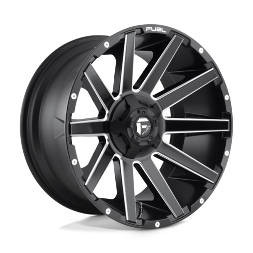Fuel 1PC D616 CONTRA 20x9 Matte Black Milled Wheel with 6x135/6x139.7 Bolt Pattern and 106.10mm Center Bore