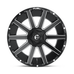 Fuel 1PC D616 CONTRA 20x9 Matte Black Milled Wheel with 6x135/6x139.7 Bolt Pattern and 106.10mm Center Bore