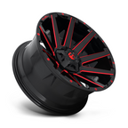 Fuel 1PC D643 Contra 20x9 Gloss Black with Red Tint Wheel - 5x114.3/5x127 Bolt Pattern, 78.10mm Center Bore