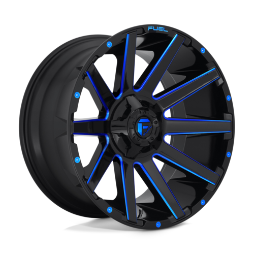 Fuel 1PC D644 CONTRA 20x10 Inch Gloss Black with Blue Tint Wheel - 6x135/6x139.7 Bolt Pattern, -19 Offset, 106.10 Center Bore