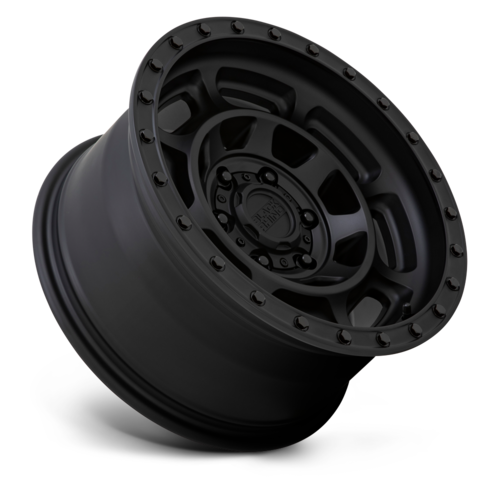 Black Rhino Hard Alloys BR Convoy 17x8.5 Matte Black Wheel with -18mm Offset and 5x127 Bolt Pattern