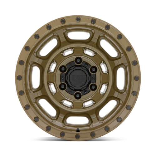 Black Rhino Hard Alloys BR Convoy 17x8.5 Gator Green Off-Road Wheel with -18mm Offset