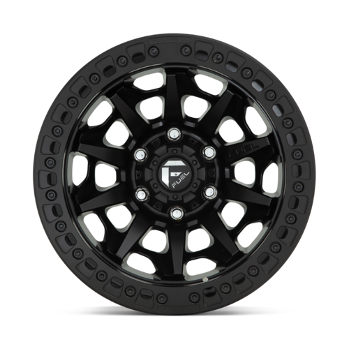 Fuel 1PC D114 Covert Beadlock 17x9 Matte Black Wheel with 5x127 Bolt Pattern and -15 Offset
