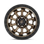 Fuel 1PC D696 COVERT 15x8 Matte Bronze Black Bead Ring Wheel with -19 Offset and 5x114.3 Bolt Pattern