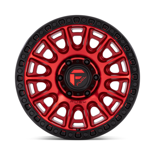Fuel 1PC D834 Cycle 17x9 Candy Red with Black Ring Wheel with -12 Offset and 5x127 Bolt Pattern