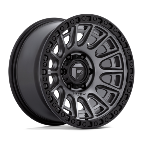 Fuel 1PC D835 CYCLE 17x9 Matte Gunmetal Wheel with Black Ring