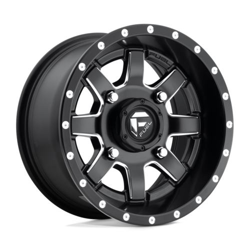 Fuel UTV D538 Maverick UTV 14x7 Matte Black Milled Wheel with 4x110 Bolt Pattern and +13 Offset