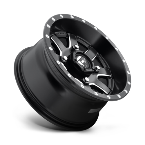 Fuel UTV D538 Maverick UTV 14x7 Matte Black Milled Wheel with 4x110 Bolt Pattern and +13 Offset