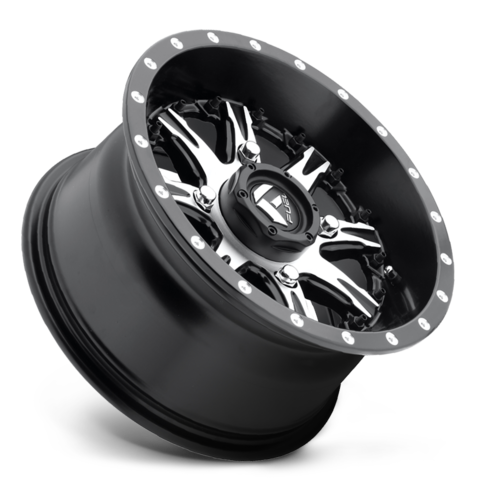 Fuel UTV Nutz 14x7 Matte Black Machined Wheel with 4x110 Bolt Pattern and +13 Offset
