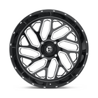 Fuel UTV Triton D581 24-Inch Gloss Black Milled Wheel with 4x137 Bolt Pattern and +13 Offset