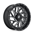 Fuel UTV D581 Triton 18x7 Gloss Black Milled Wheel with 4x137 Bolt Pattern and +13 Offset