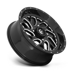 Fuel UTV Triton D581 18x7 Gloss Black Milled Wheel with 4x156 Bolt Pattern and +13 Offset