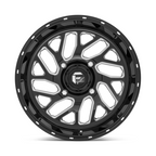 Fuel UTV D581 Triton 18x7 Gloss Black Milled Wheel with 4x137 Bolt Pattern and +13 Offset