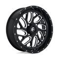 Fuel UTV D581 Triton 20x7 Gloss Black Milled Wheel with 4x137 Bolt Pattern and +13 Offset
