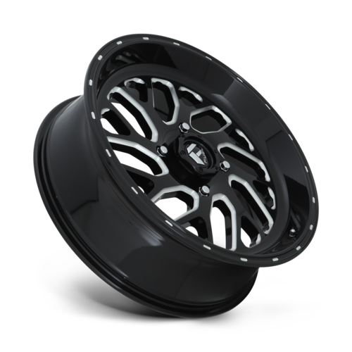 Fuel UTV D581 Triton 20x7 Gloss Black Milled Wheel with 4x137 Bolt Pattern and +13 Offset