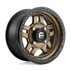 Fuel UTV ANZA D583 15x7 Matte Bronze Black Bead Ring Wheel with 4x156 Bolt Pattern and +13 Offset