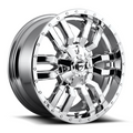Fuel 1PC SLEDGE 20x10 Chrome Plated Wheel with 8x170 Bolt Pattern and -18 Offset